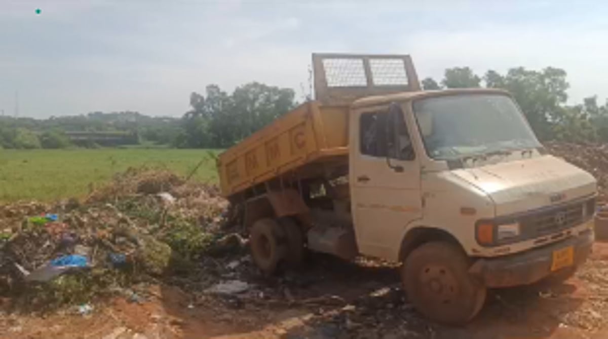Margao Garbage being dumped in Benaulim, Locals react