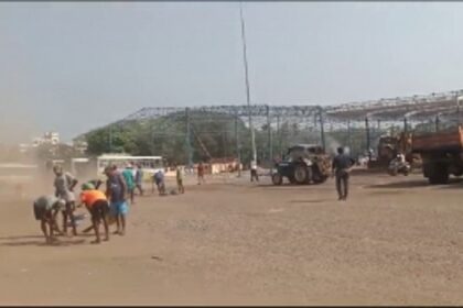 Margao KTCL Bus Stand Gears up for PM Modi’s Public Meeting on Feb 6th