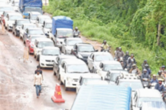 Margao-Panjim commuters endure frustrating journey with traffic jam