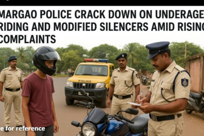 Margao Police Crack Down on Underage Riding and Modified Silencers Amid Rising Complaints