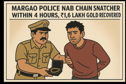 Margao Police Nab Chain Snatcher Within 4 Hours, ₹1.6 Lakh Gold Recovered