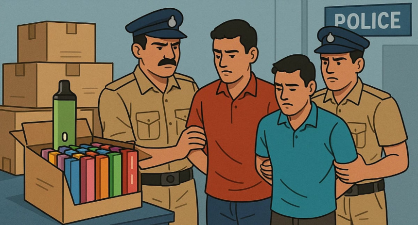 Margao Police Seize E-Cigarettes Worth ₹5 Lakh, Arrest Two Under PECA 2019
