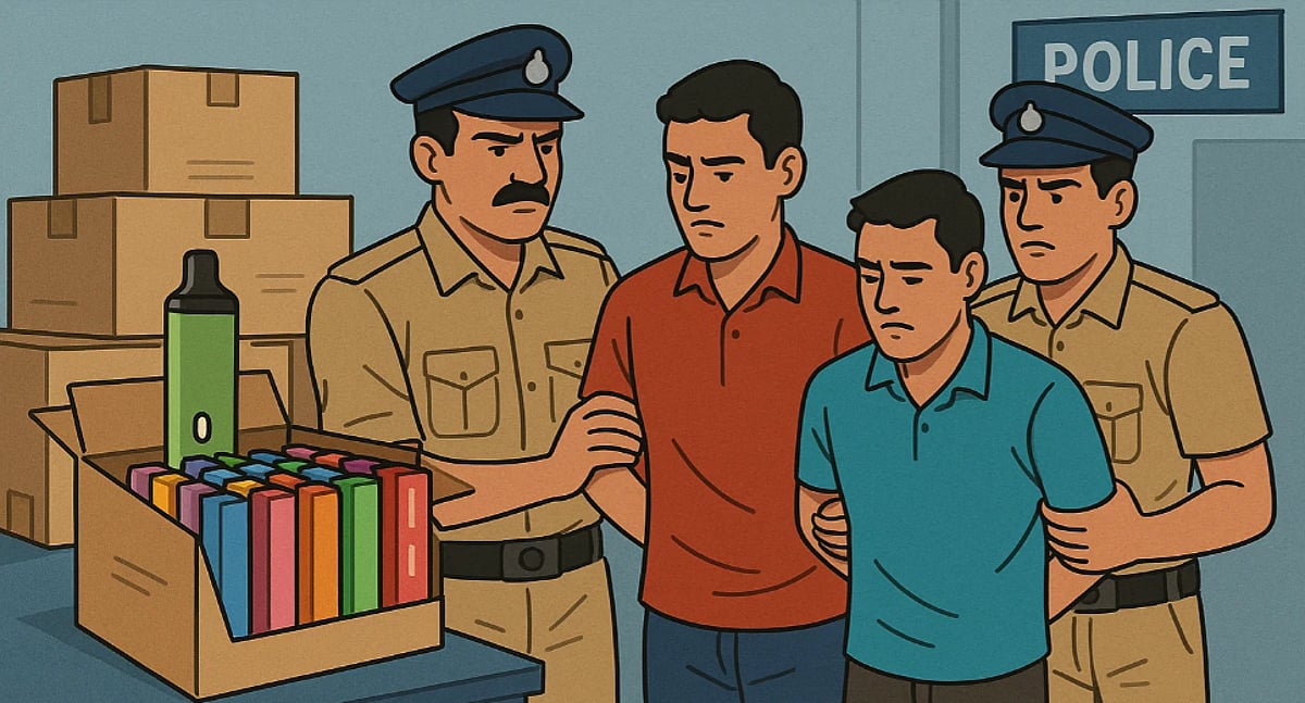 Margao Police Seize E-Cigarettes Worth ₹5 Lakh, Arrest Two Under PECA 2019