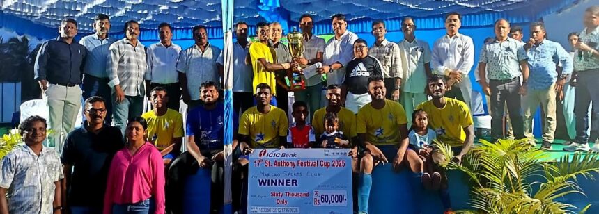 Margao Sports Club take home
St Anthony Festival Cup