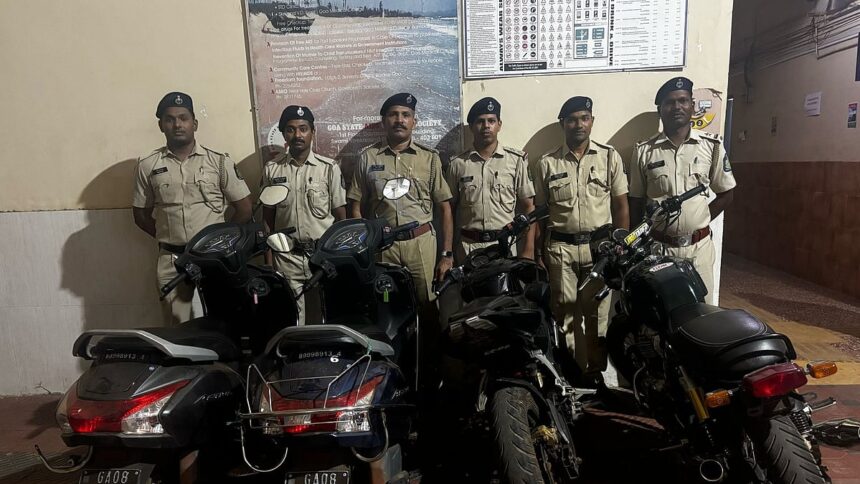Margao Town Police Crack Down on Traffic Violations: Illegal Rentals and Modified Bikes Seized 1 Margao Town Police Crack Down on Traffic Violations: Illegal Rentals and Modified Bikes Seized