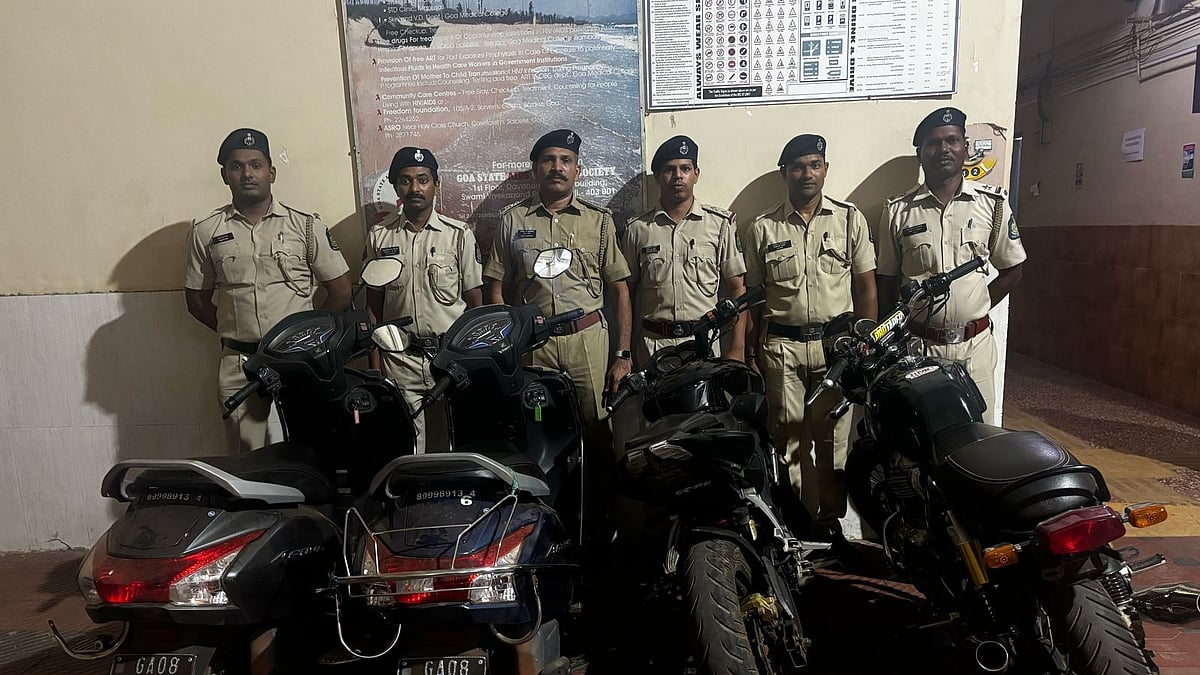 Margao Town Police Crack Down on Traffic Violations: Illegal Rentals and Modified Bikes Seized