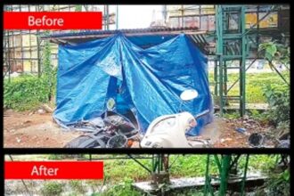 Margao civic body razes illegal gambling shanties near Old Market Circle
