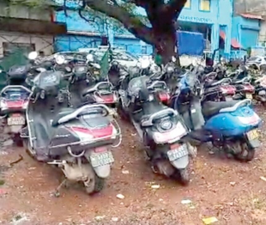 Margao councillor calls for action against illegally parked rent-a-bike vehicles