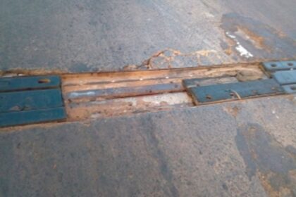 Margao flyover rubber coupling dislodged  in heavy traffic