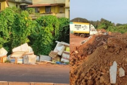 Margao residents demand immediate removal of mud, thermocol boxes