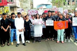 Margao students decry Kolkata rape, rally for change in mentality towards women