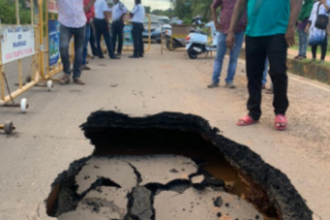 Margao ‘caved in’ road: Plaint filed against contractor