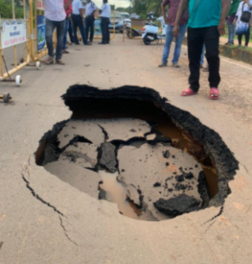 Margao ‘caved in’ road: Plaint filed against contractor