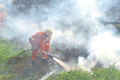 Massive Fire in Taleigao Field Sparks Panic, Forces Resident Evacuations
