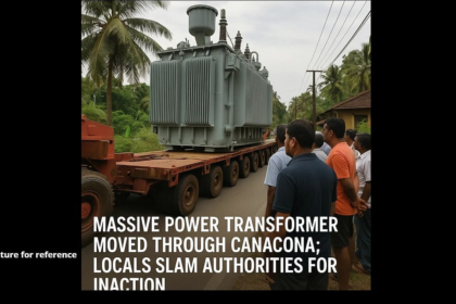 Massive Power Transformer Moved Through Canacona; Locals Slam Authorities for Inaction