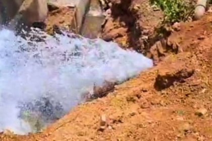 Massive Water Wastage in Curchorem-Sanguem as Pipeline Valve Tampered