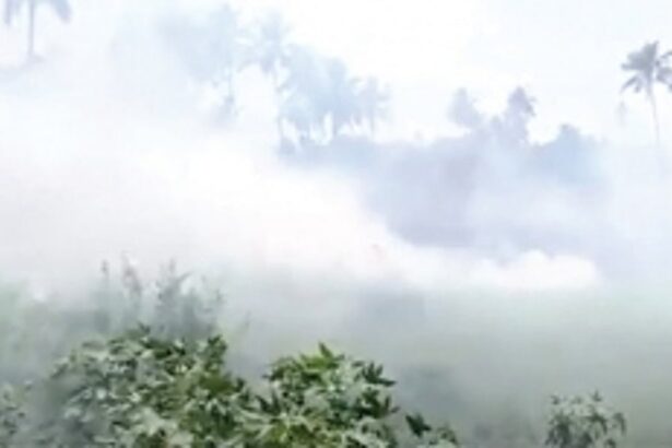Massive fire breaks out in Taleigao field; thick smoke chokes commuters and residents