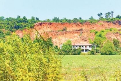 Massive hill cutting in NDZ at Batim on MLA’s land