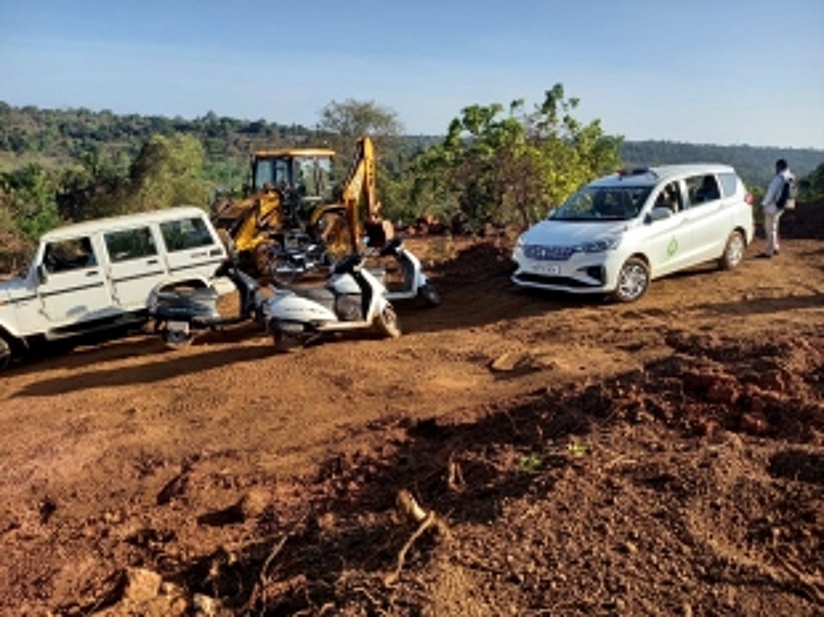 Massive land filling at Chimbel near crematorium