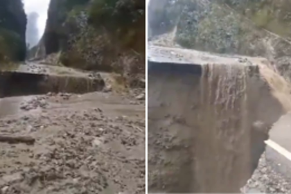 Massive landslide hits Arunachal Pradesh; Highway along China border washes away
