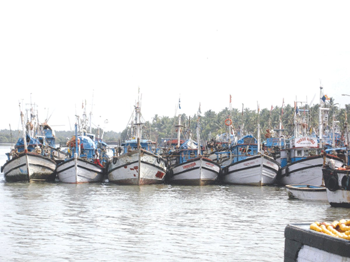 Mechanised boats drop anchor in River Sal ahead of the ban on fishing that takes effect on June 1