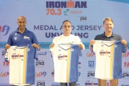 Medals, Jersey of IRONMAN 70.3  India unveiled in Goa