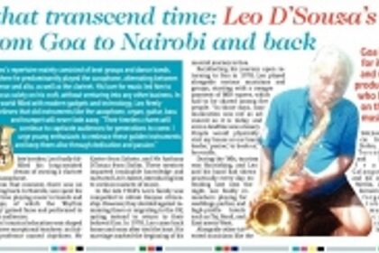 Melodies that transcend time: Leo D’Souza’s musical journey from Goa to Nairobi and back