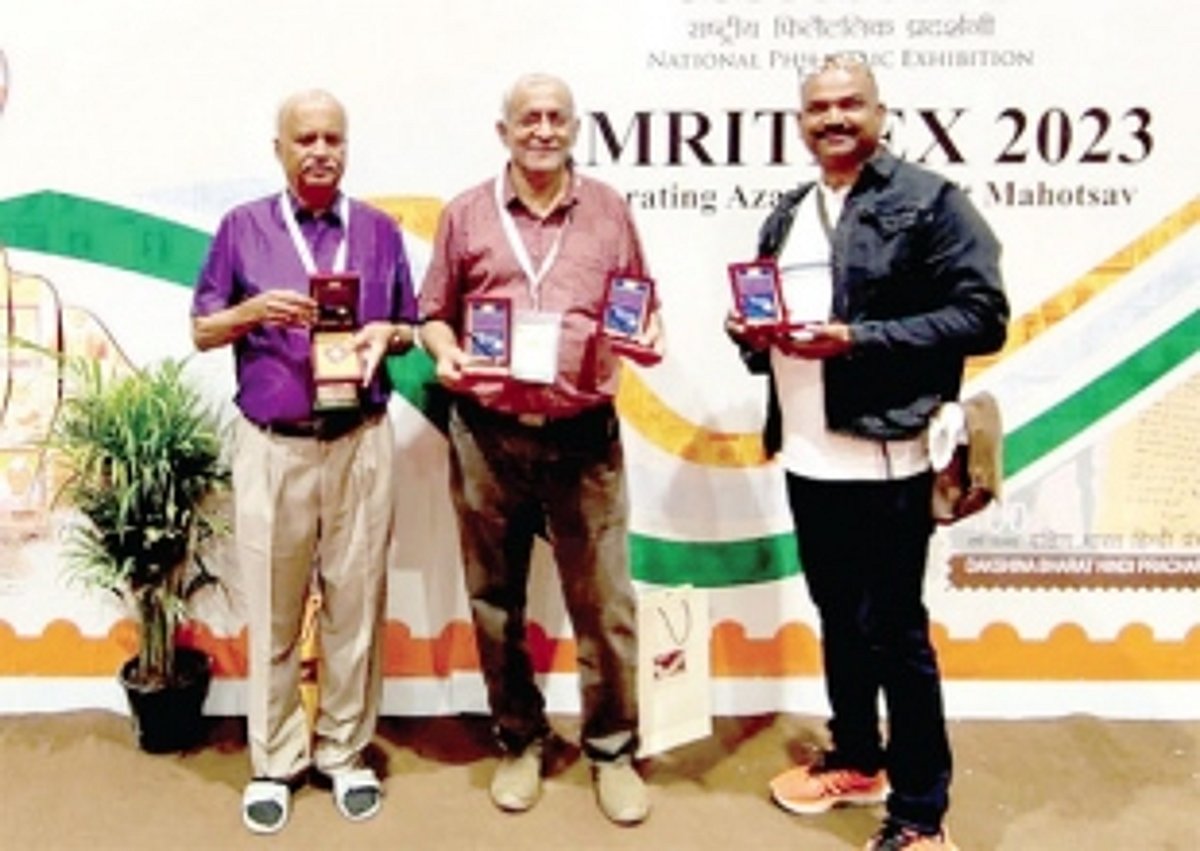 Members of Goa Philatelic and Numismatic Society wins big at Amritpex