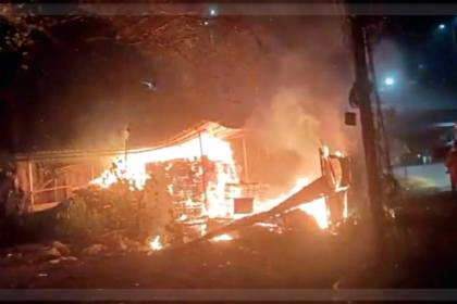 Midnight Blaze at Sealed Illegal Scrapyard Sparks Panic in Ponda