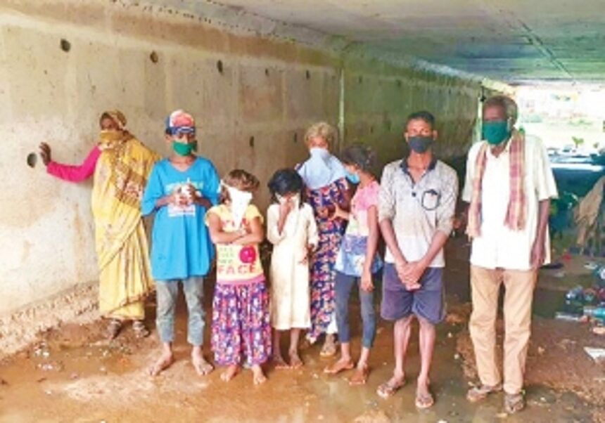 Migrant family living in perilous condition under culvert in Canacona rescued, sent home