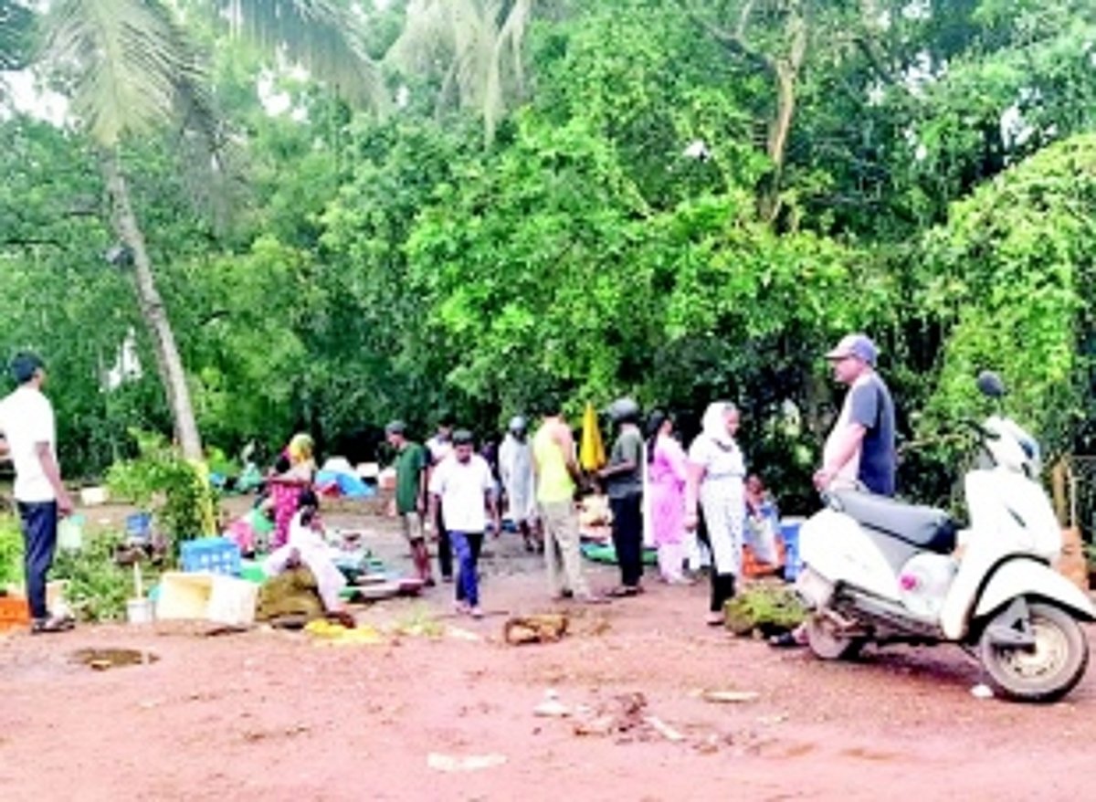 Migrants turn Seraulim bandh into mini wholesale  fish market as authorities prefer to bear the stink