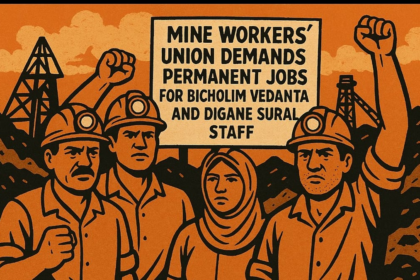 Mine Worker's Union Demands Permanent Jobs for Bicholim Vedanta and Digane Sural Staff
