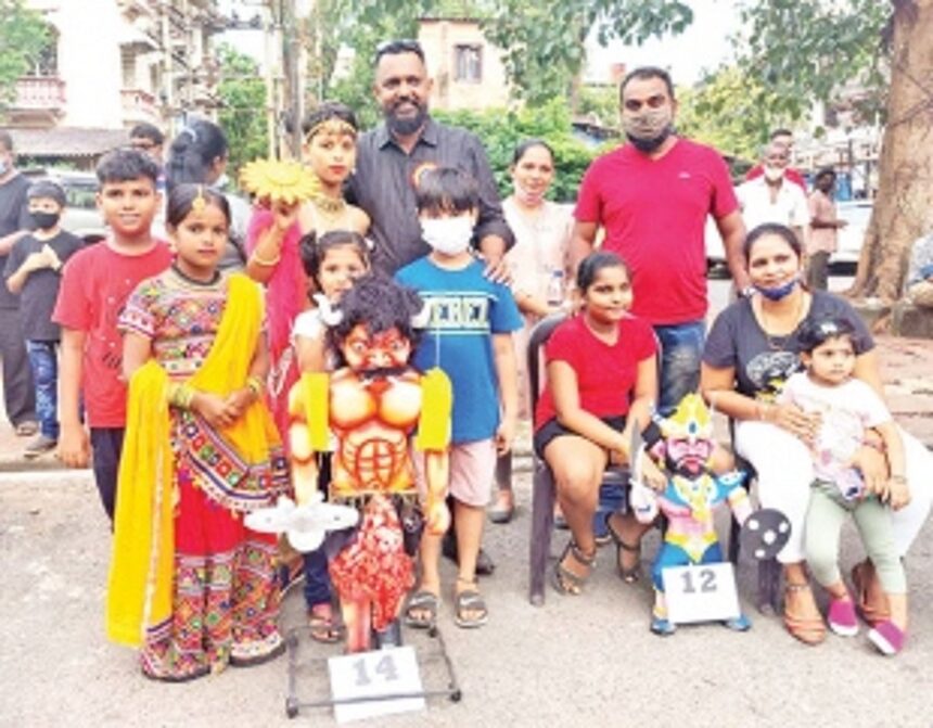 Mini Narkasur contest held for Vasco children