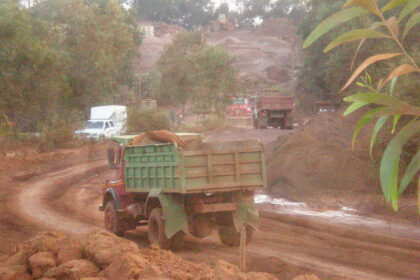 Mining pollution at Pilgao.