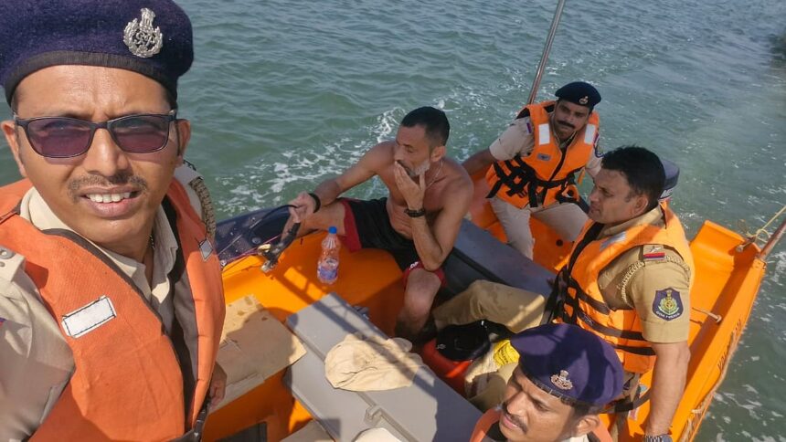 Miraculous Escape, Foreigner Saved From Drowning