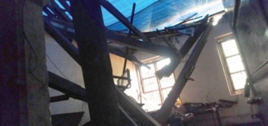Miraculous escape for ZAO employees as building roof collapses at night