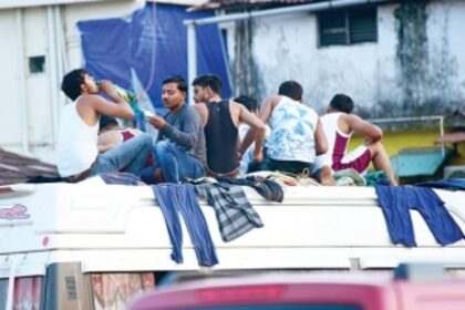 Miramar beach, victim of revellers