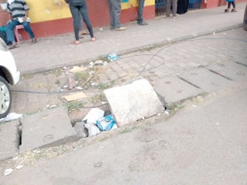 Missing, broken slabs pose risk to pedestrians in Vasco 1 Missing, broken slabs pose risk to pedestrians in Vasco