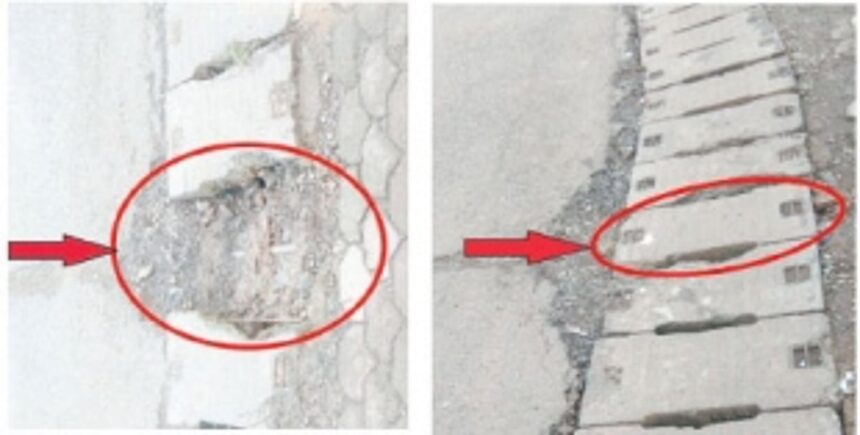 Missing concrete slab already replaced in Ponda