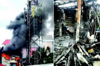 Mobile tower’s control unit cabin gutted at Dona Paula