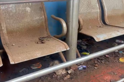 Modern Bus Stop in Ponsulem, Canacona Lies in Ruins Amid Rust, Filth, and Neglect