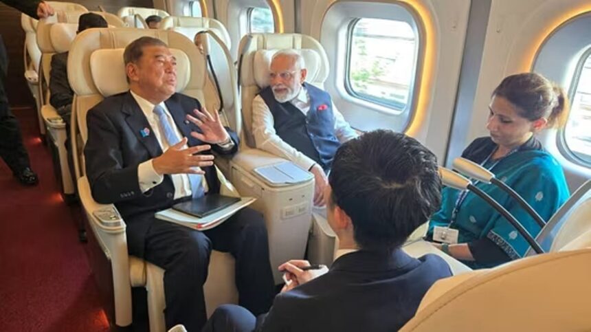 Modi in Japan: Bullet Train Journey with Japanese PM, Meets Indian Rail Trainees 1 Modi in Japan: Bullet Train Journey with Japanese PM, Meets Indian Rail Trainees