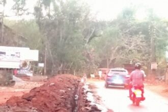 Monsoon round the corner, but road-digging continues in Ponda