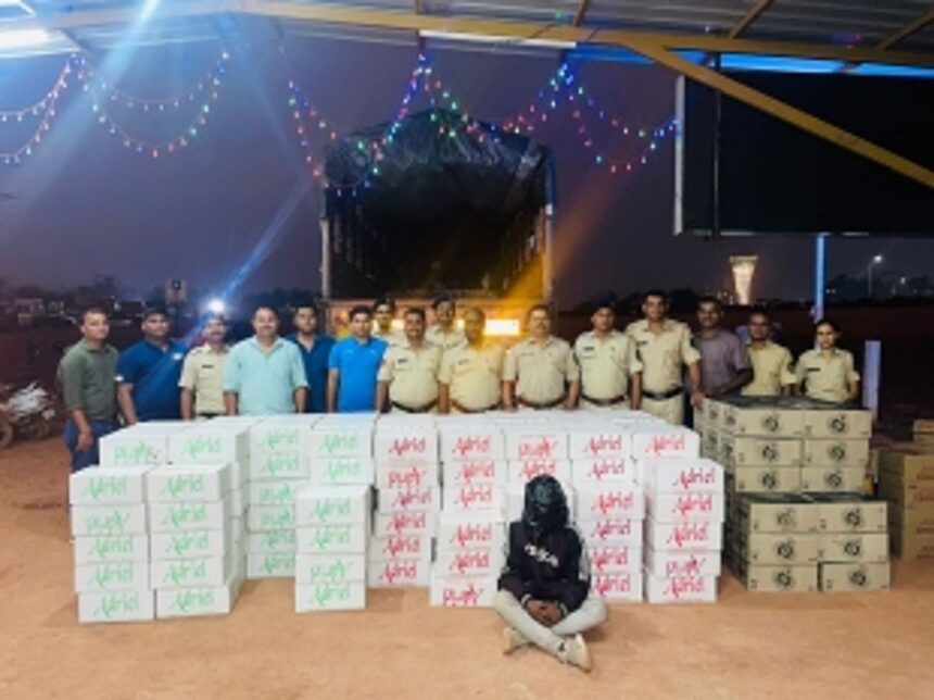 Mopa police seize liquor worth Rs 10.82 lakh 1 Mopa police seize liquor worth Rs 10.82 lakh