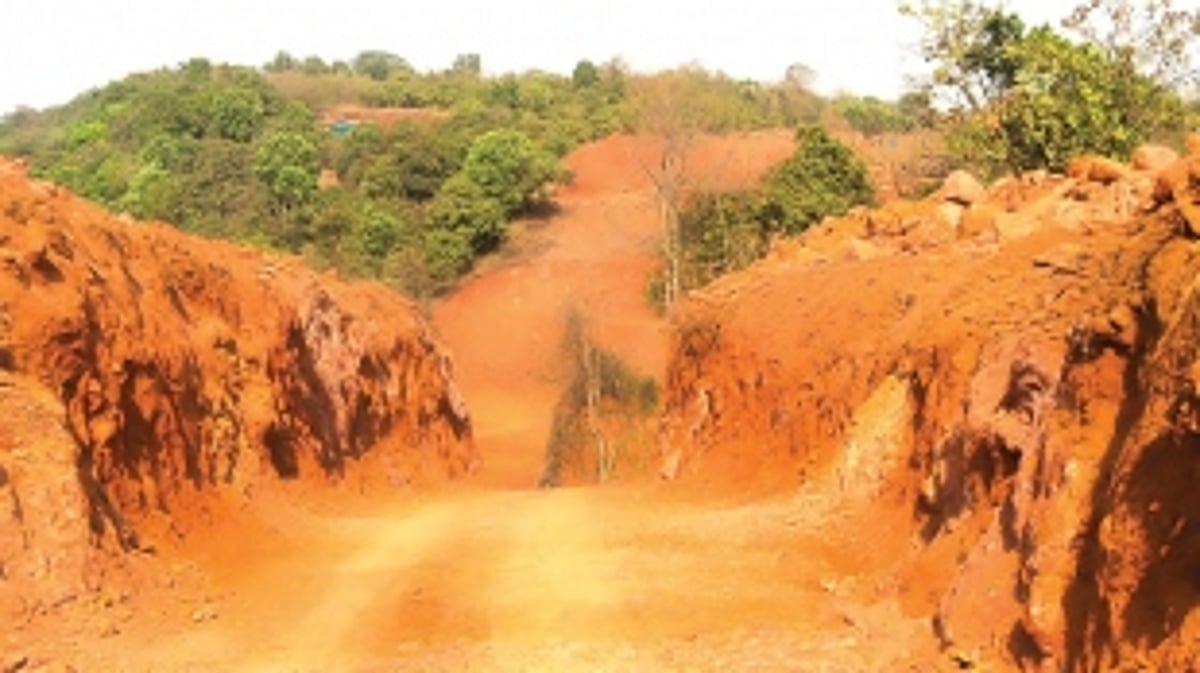 Mopa villagers stare at devastation & destruction as traditional water spring not spared
