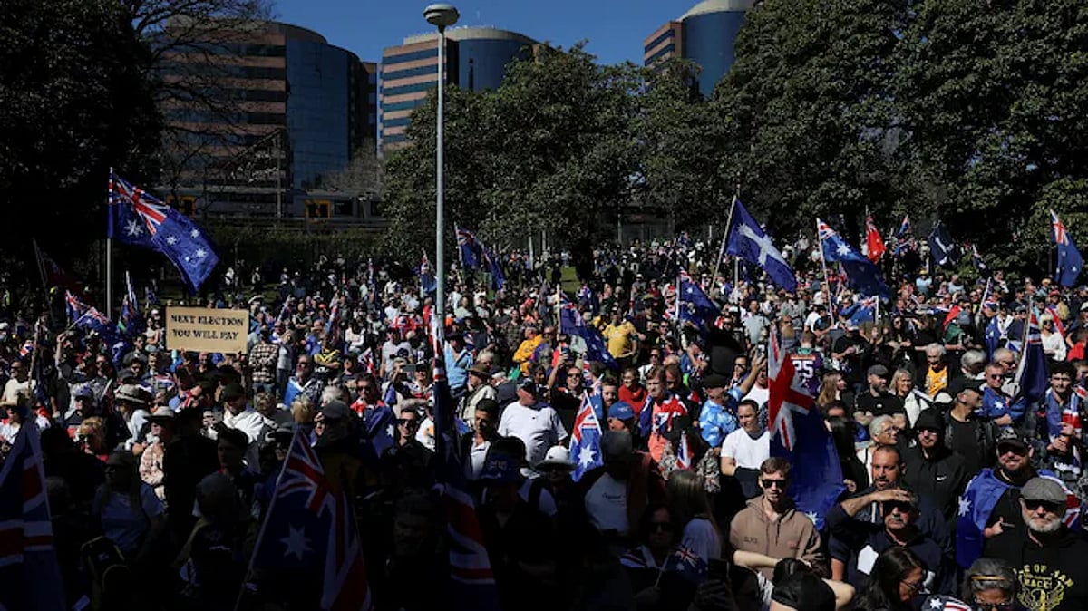 'More Indians in 5 years...': Thousands Rally in Australia Against Rising Indian Migration