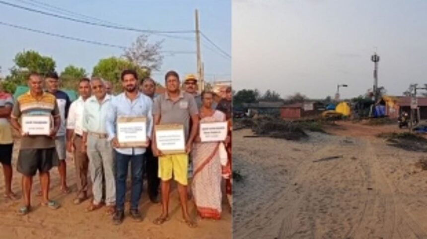 Morjim Villagers Oppose Government's Beautification Project, Demand Water Crisis and Road Issues to be Addressed