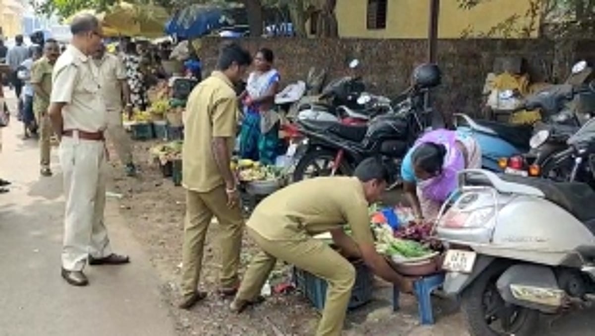 Mormugao Municipality Conducts Anti-Encroachment Drive at Vasco Market; Vendors Warned of Stringent Action