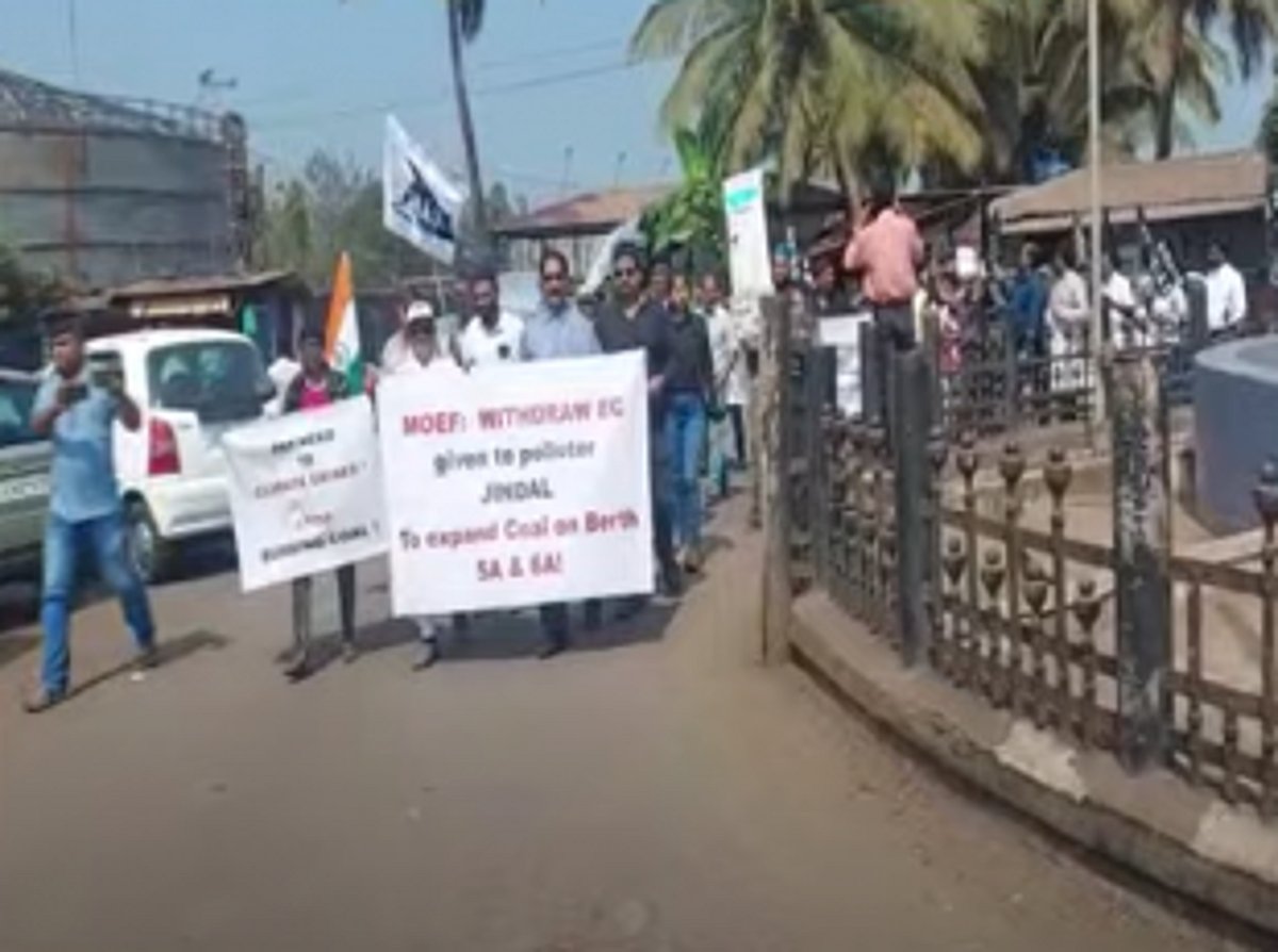 Mormugao residents, activists protest at Vasco over Mhadei, enhanced coal handling