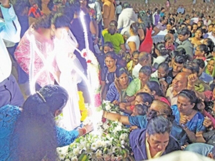 Mother Mary procession today